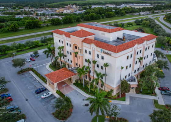 Aerial drone photo of the Kindred Hospital Riviera Beach